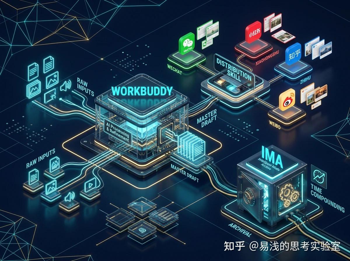 内容写完，不该只是发出去：我把 WorkBuddy + IMA + 分发 Skill，磨成了一套能复用的 AI 工作流 - 知乎