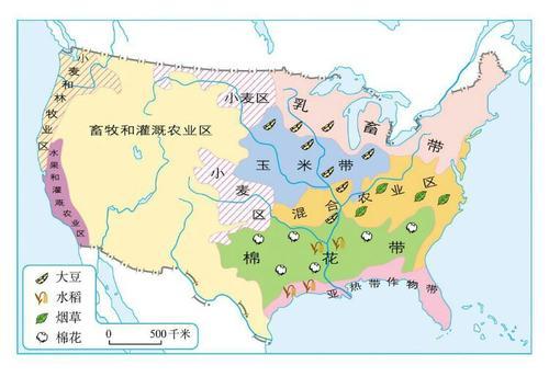上面地球图片1绿色框是美国肥沃的平原地区,拥有五大湖及世界第四长河