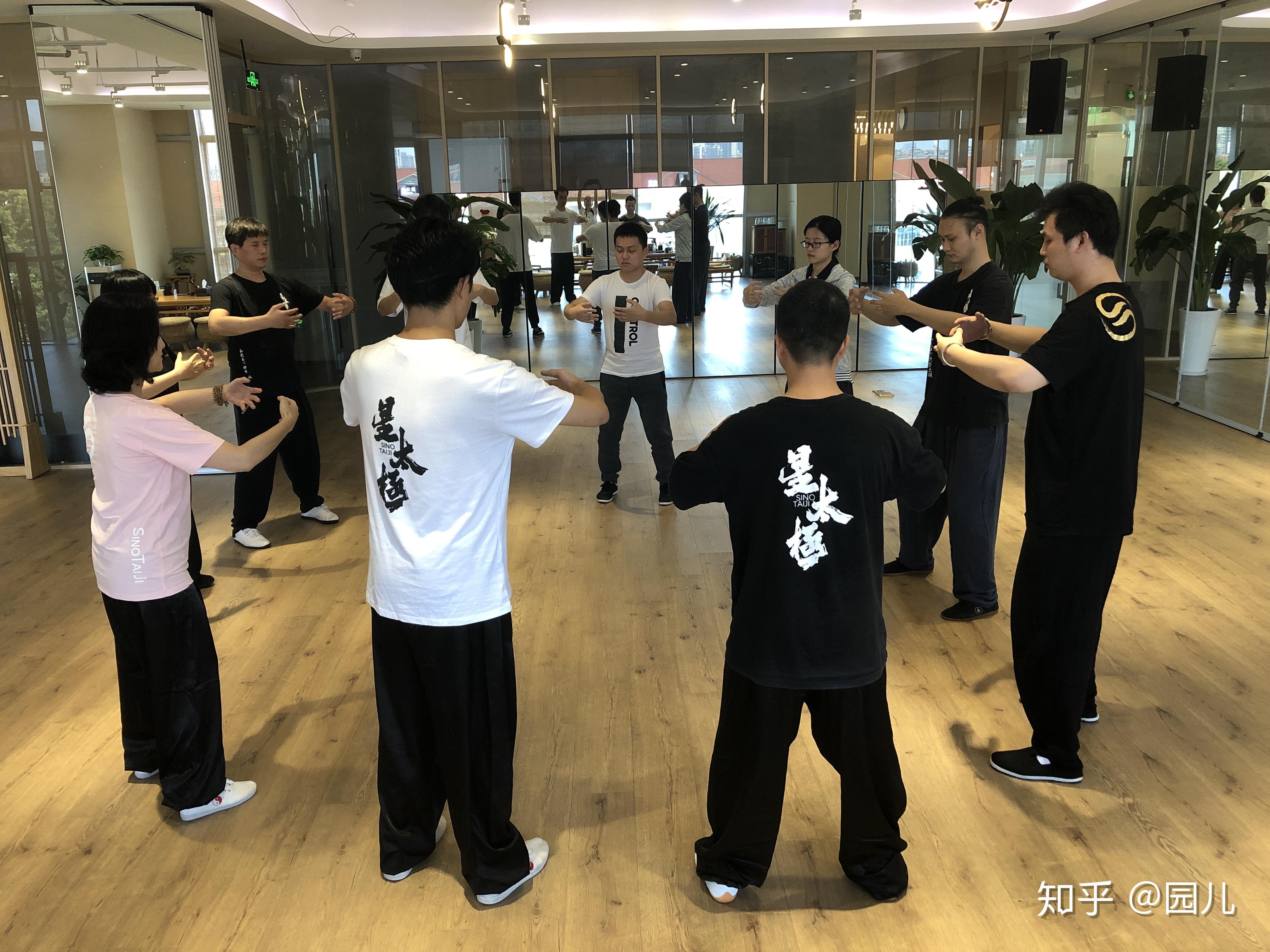 太极拳习练的不同层次阶段配以相应的辅助功法,浑圆桩是星太极太极拳