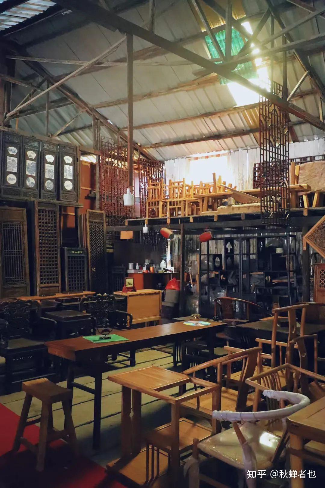 逛横泾旧木市场,姑苏的人,恋旧物