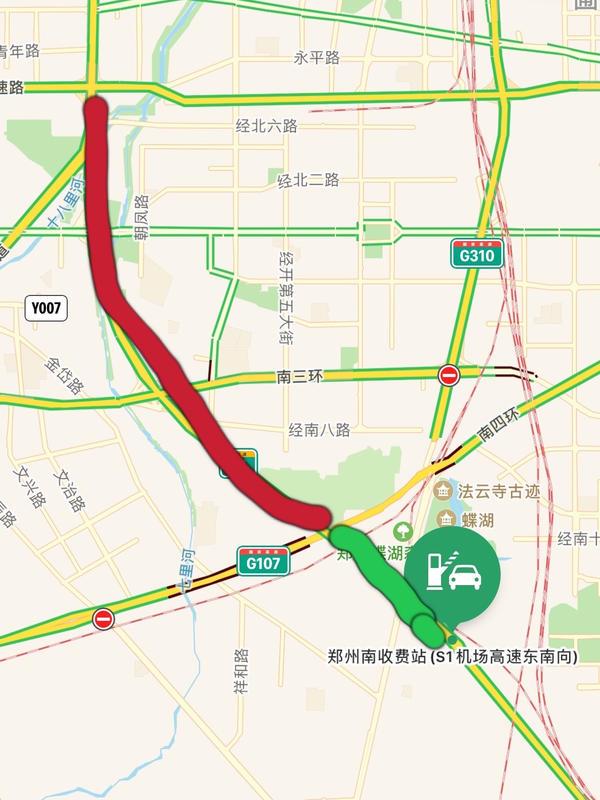 鄭州機場高速咋限行車主下站停車消磨時間躲抓拍