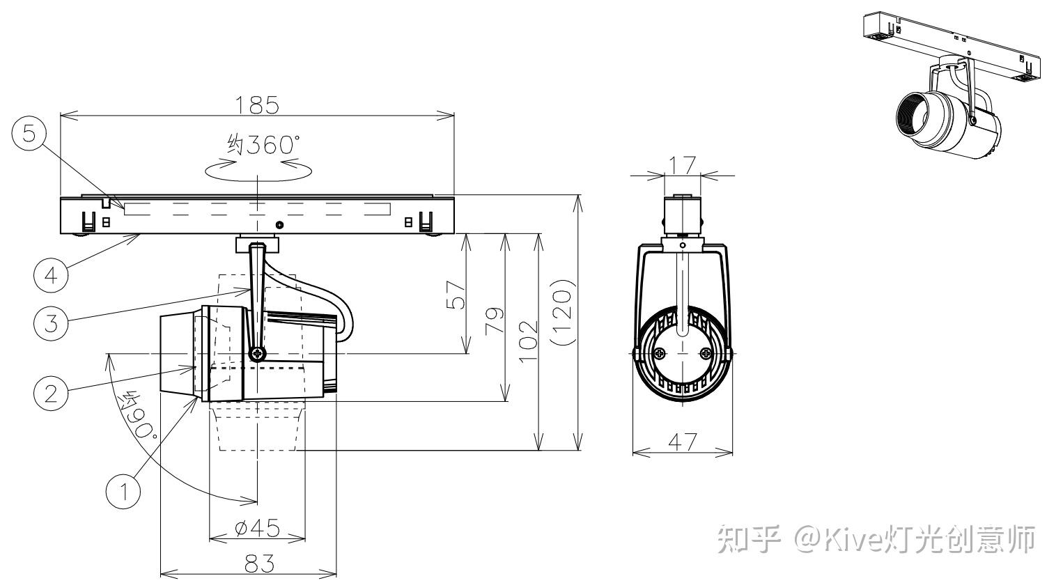 磁吸轨道灯四线接线图图片