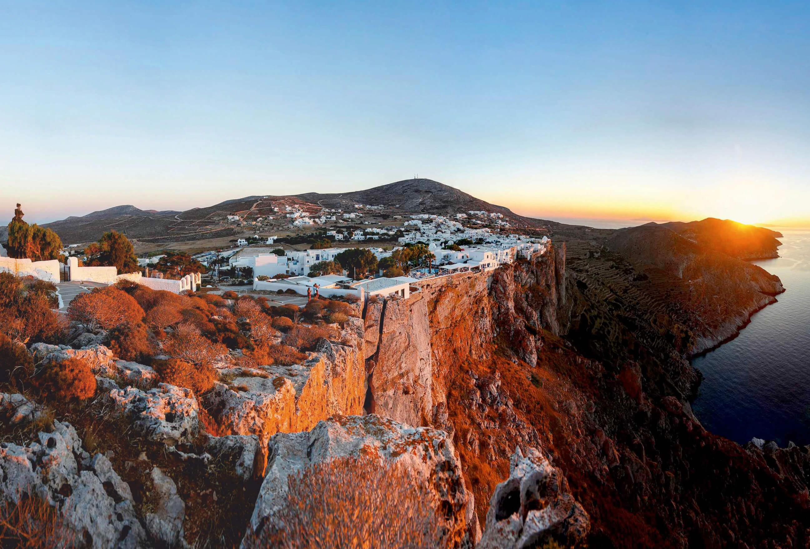 在弗莱甘兹罗斯岛享受日落