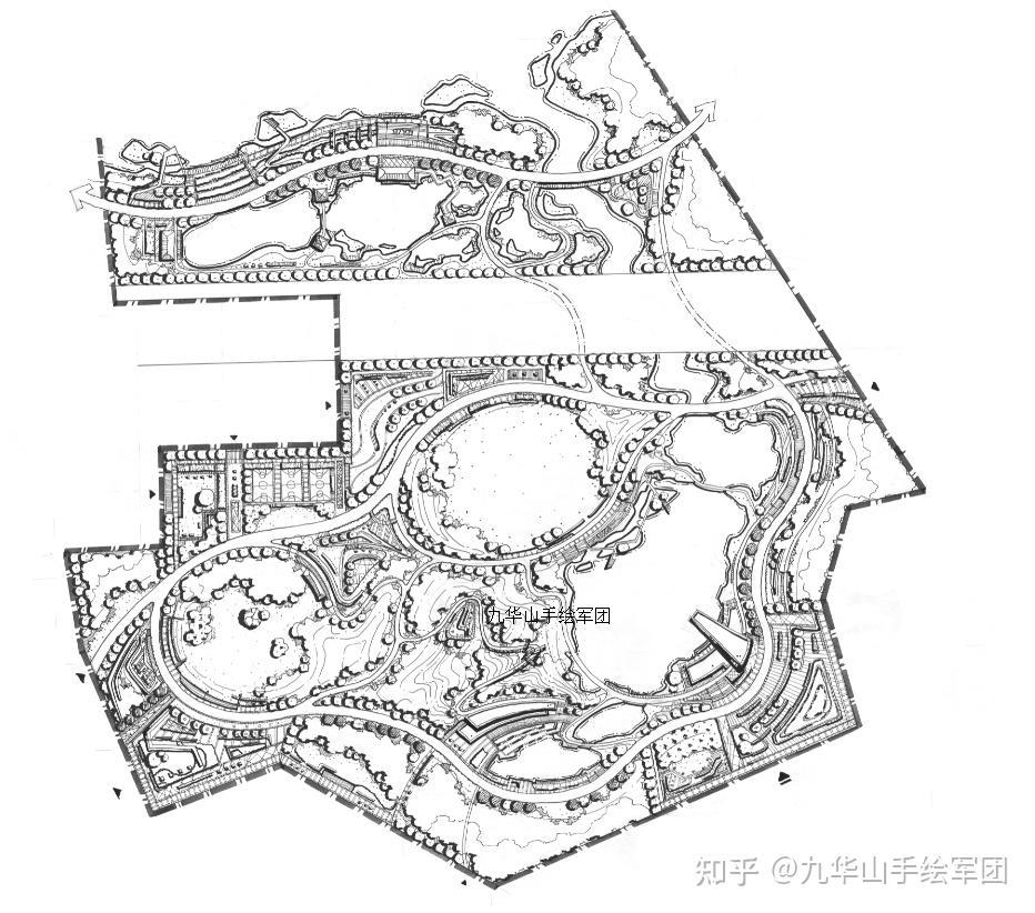 浙江農林大學2021某城市礦坑公園方案設計風景園林快題真題解析