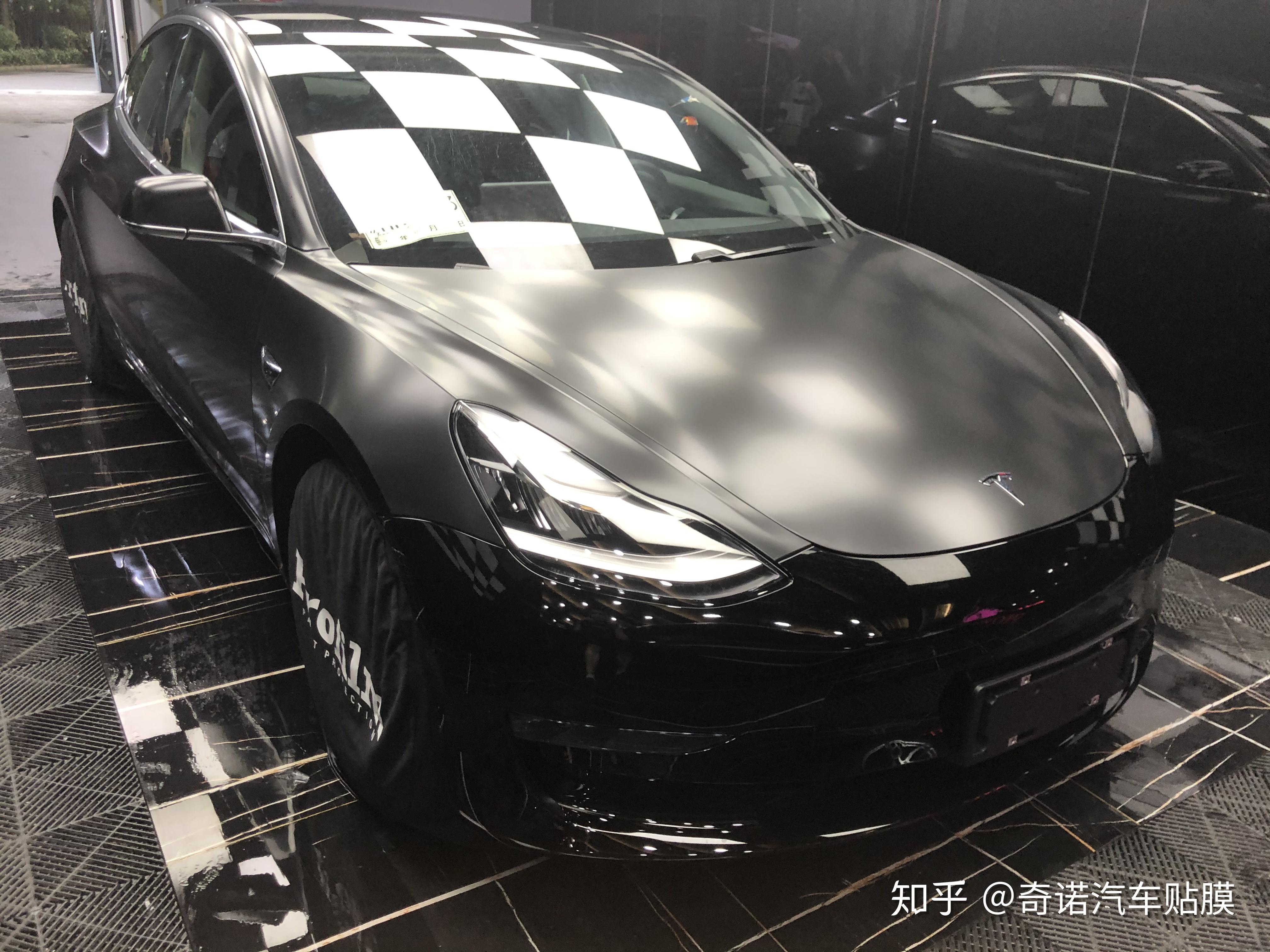 南昌隐形车衣贴膜哪家好特斯拉model3车衣贴膜案例