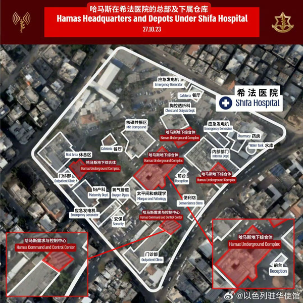 如何看待以色列提供的加沙希法医院存在秘密指挥中心的证据？ - 夏曦的 