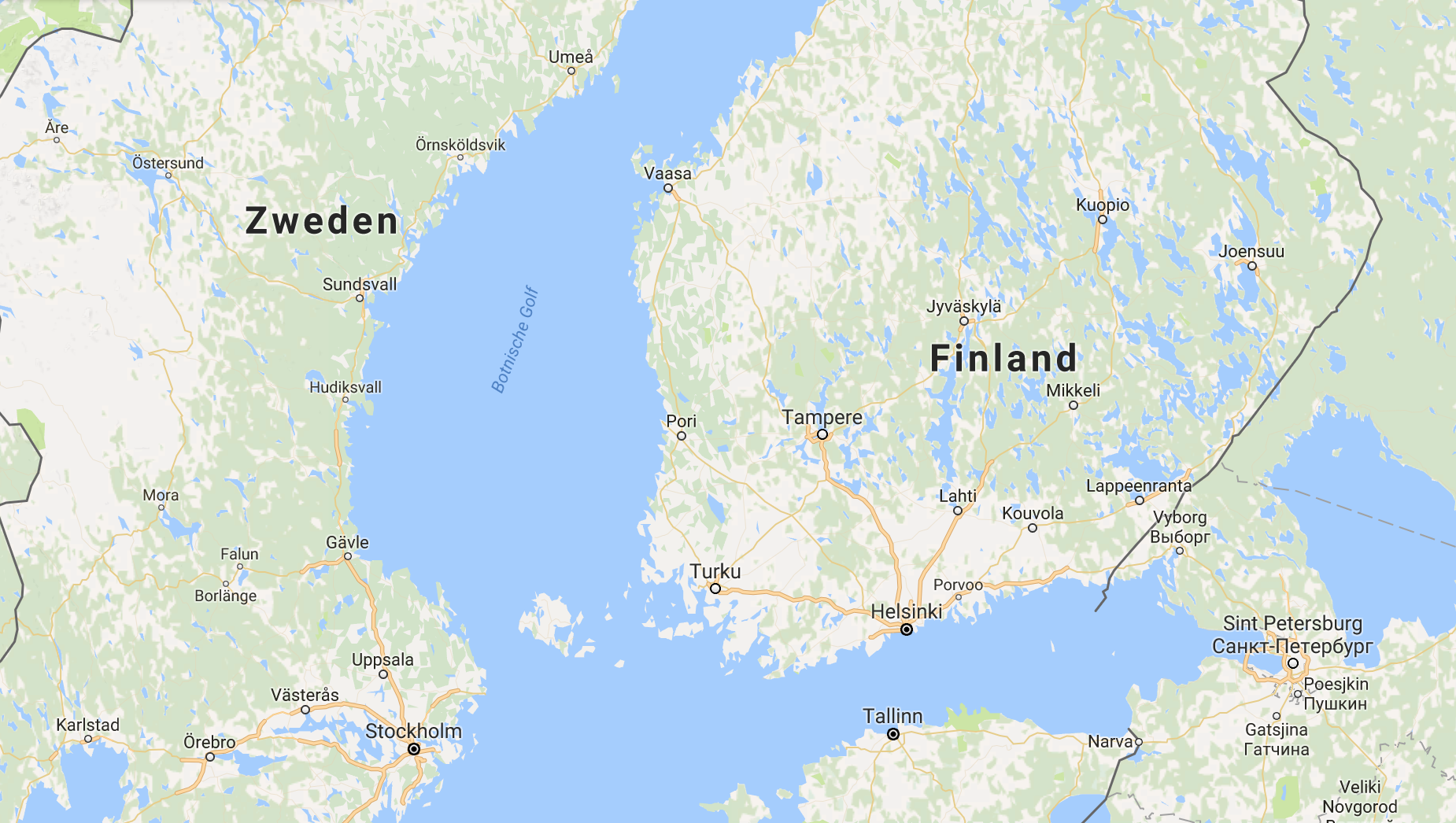 在现实地图上大概是图尔库(turku)这一块地对, 就是芬兰西南角那块地.