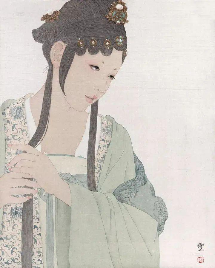 【国画天地】周雪:一股幽怨埋藏在艳丽的色彩之下 - 知乎