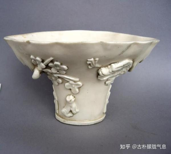 清朝 白瓷 德化窯 花瓶 唐物-