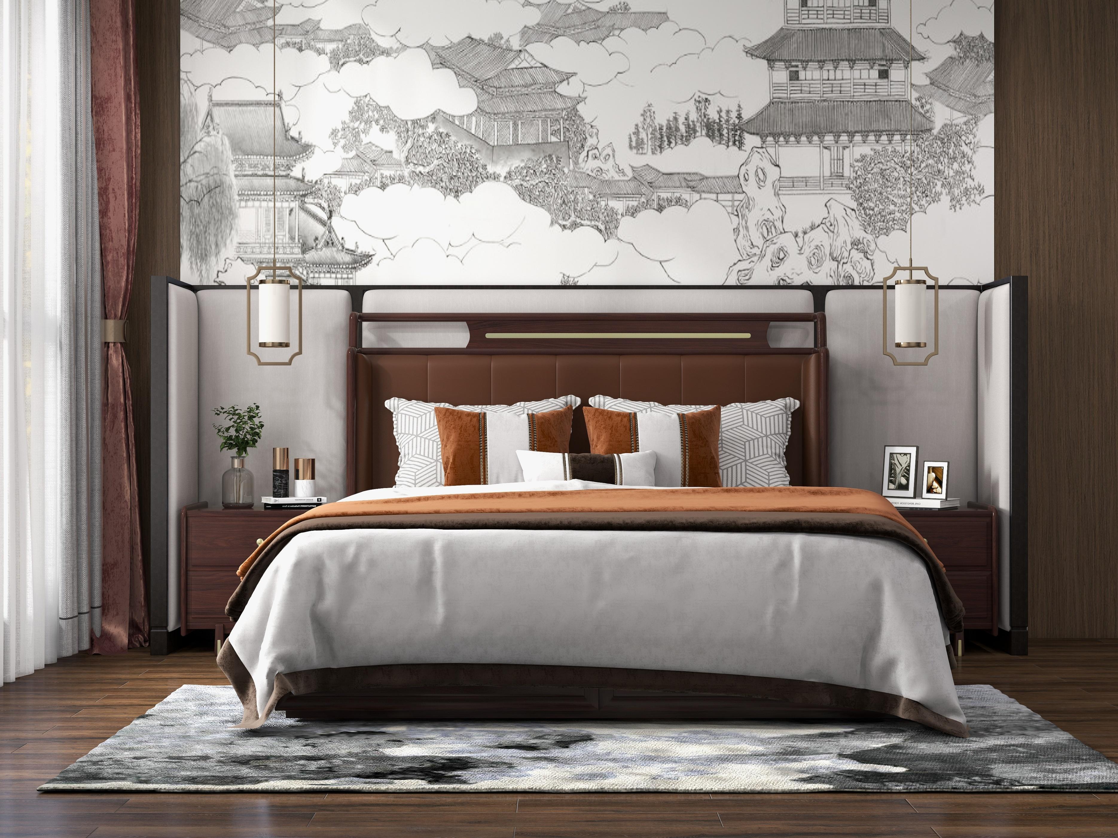 新中式卧室设计,告别沉闷,成为一种时尚潮流