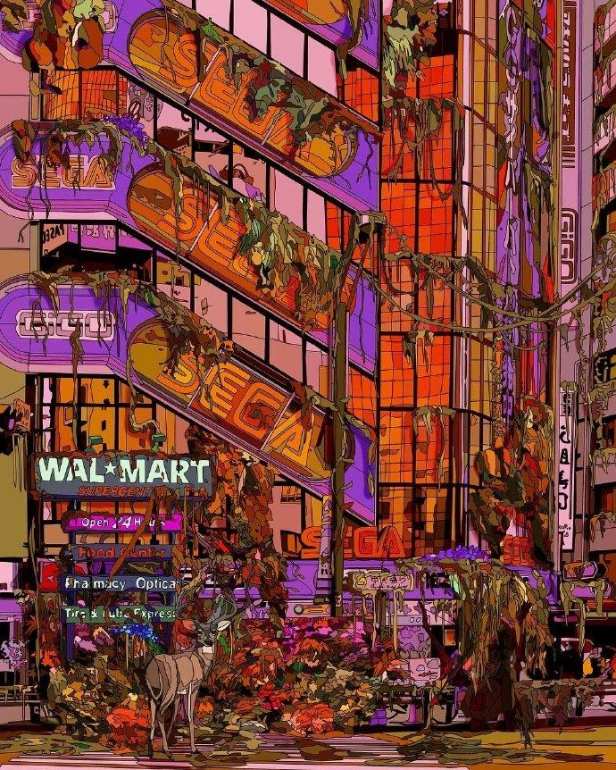 插画丨绘画丨赛博朋克风格插画