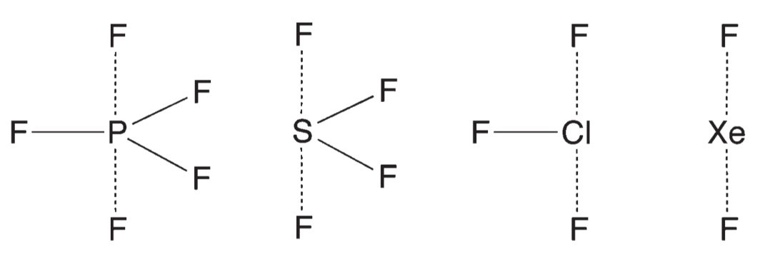 PF5 的路易斯结构式是什么?