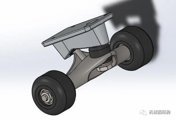 【生活艺术】skateboard普通滑板模型3d图纸 solidworks设计