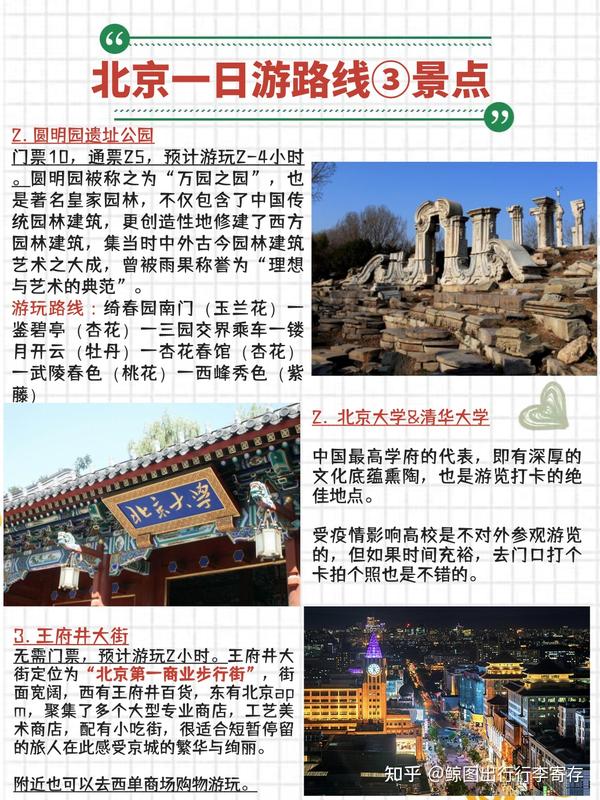 北京一日游旅游景点推荐