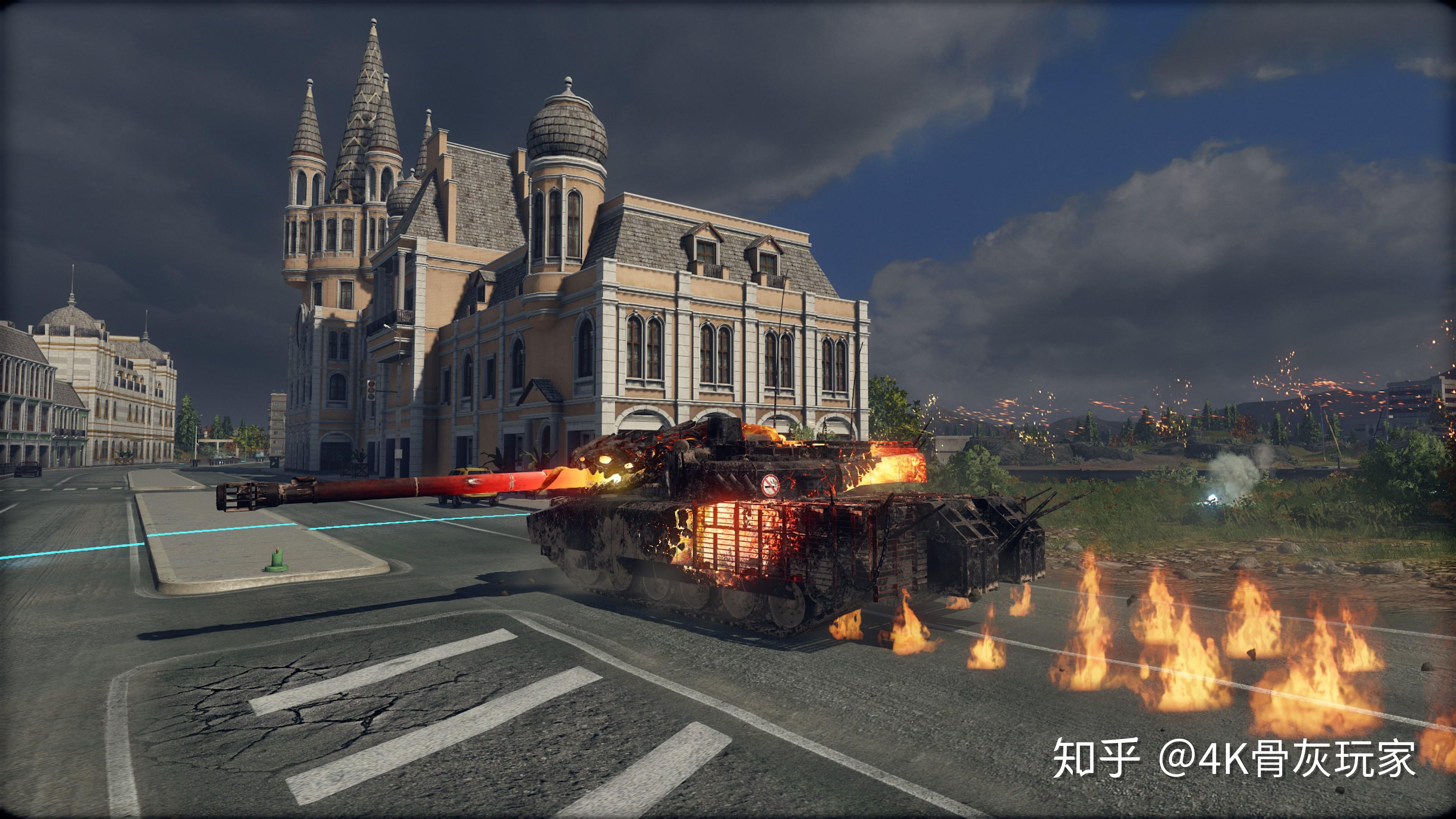 法国勒克莱尔t4主战坦克leclerct4hellbeast涂装蓝星勋章12杀