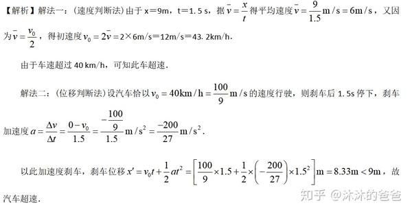 精华 人教版高中物理必修一知识点总结和练习 二 第二章匀变速直线运动 可打印 知乎