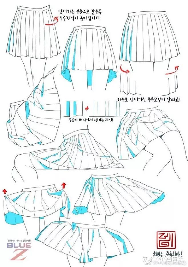 二次元裙子画法教程图片