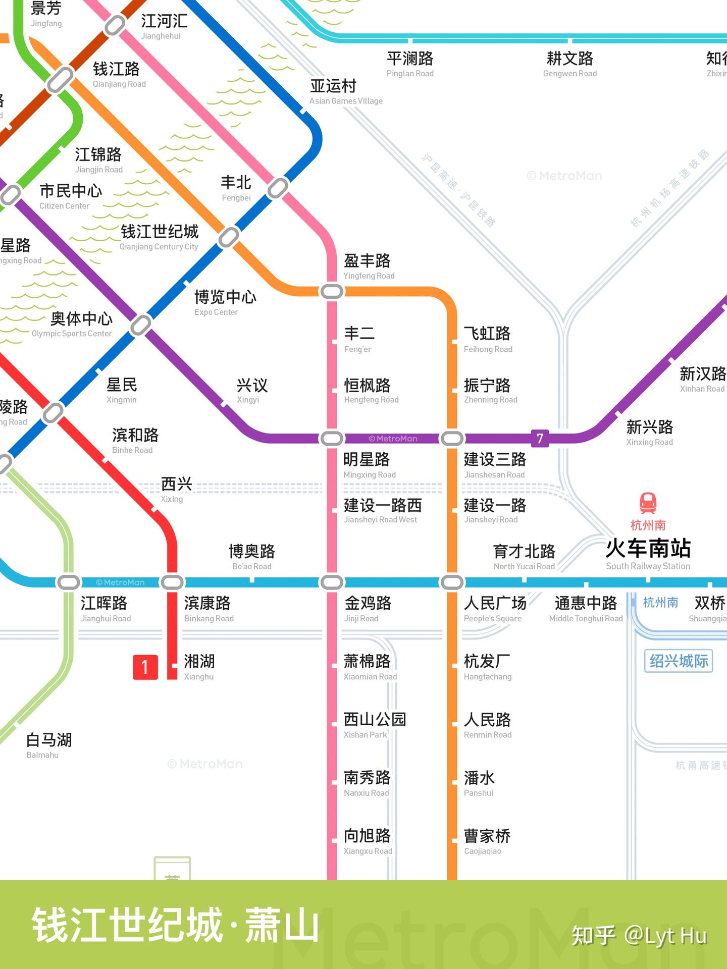 杭州轨道交通线路图(四期地铁建设规划) - 知乎