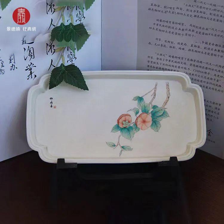 中国美術 萬花錦 飾り皿 江西景德鎮名瓷 d4-1.png