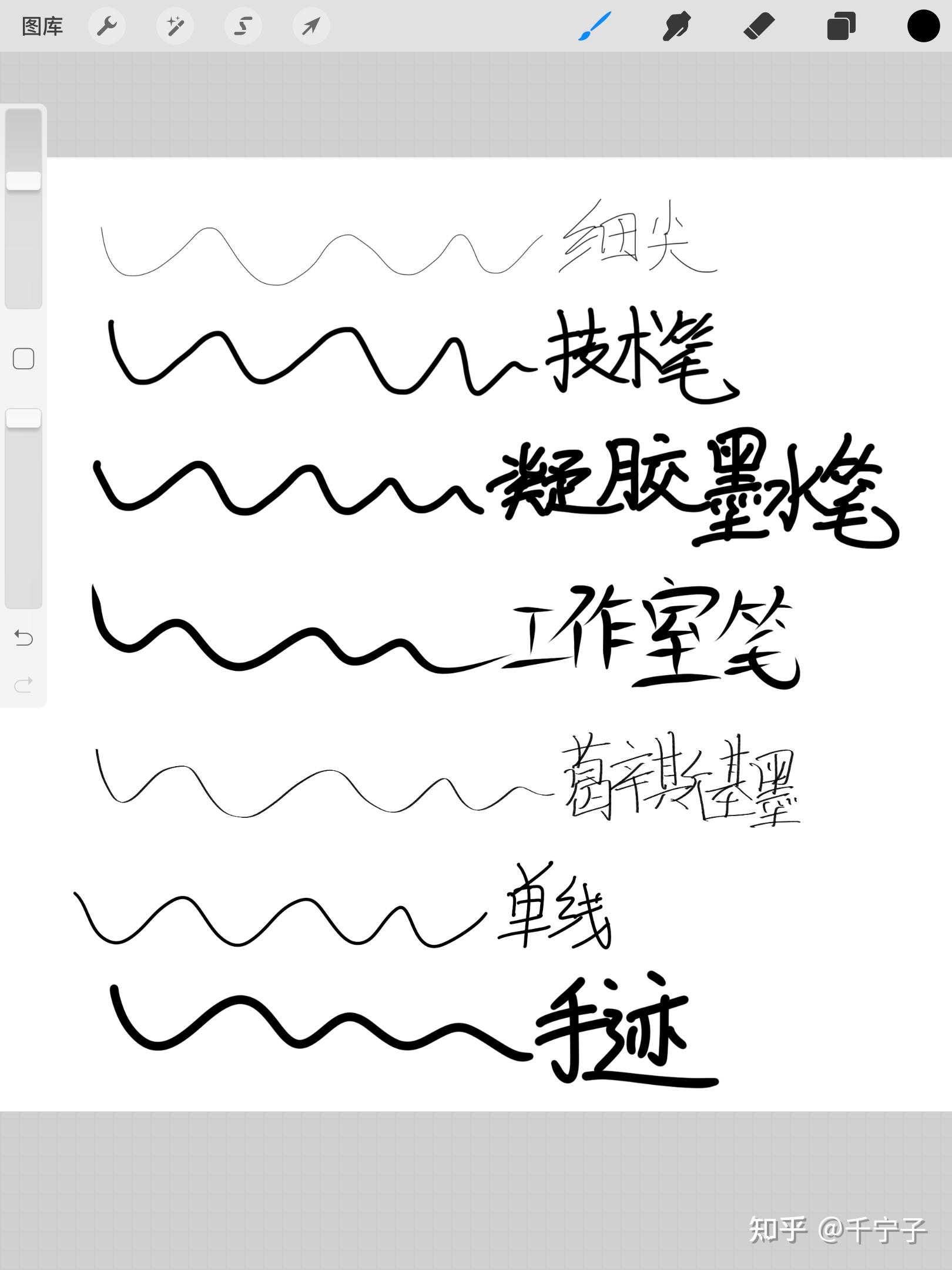 Procreate一使用方法 Procreate那些很实用的自带笔刷有哪些？ - 知乎