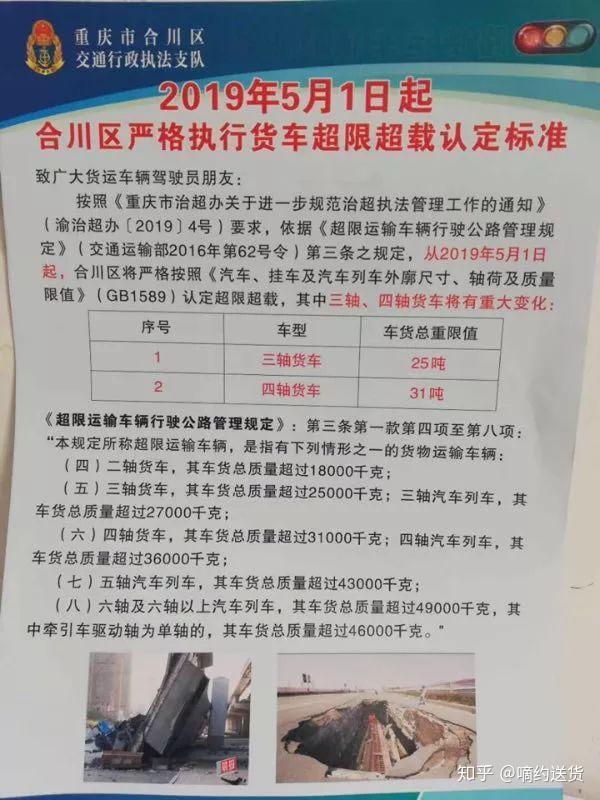 重庆:五一起将严格执行新超载标准
