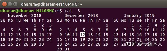 Linux如何使用cal命令？用法图解 - 知乎