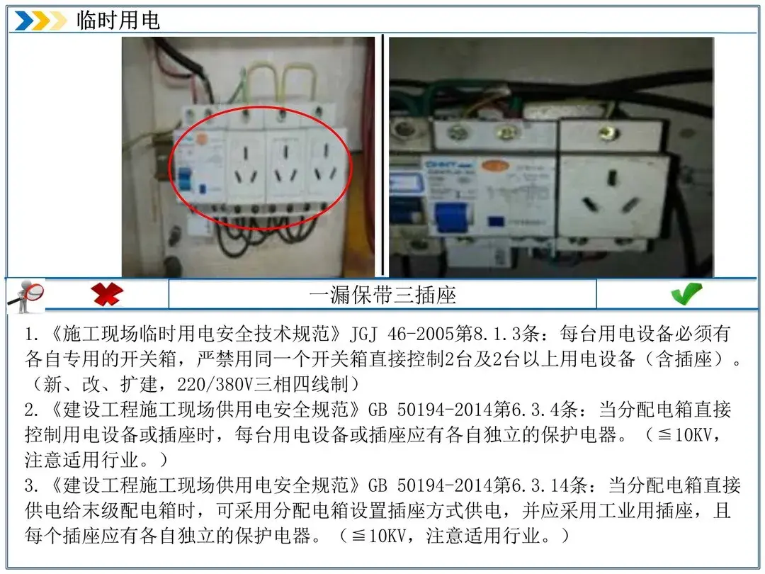 施工临时用电安全隐患大全,对错图示,一目了然! - 知乎