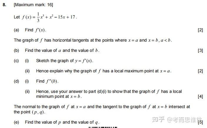 IB数学AA考试内容详解!附历年真题分享! - 知乎
