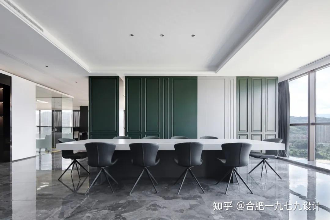 高级感现代办公室空间设计效果分享 - 知乎
