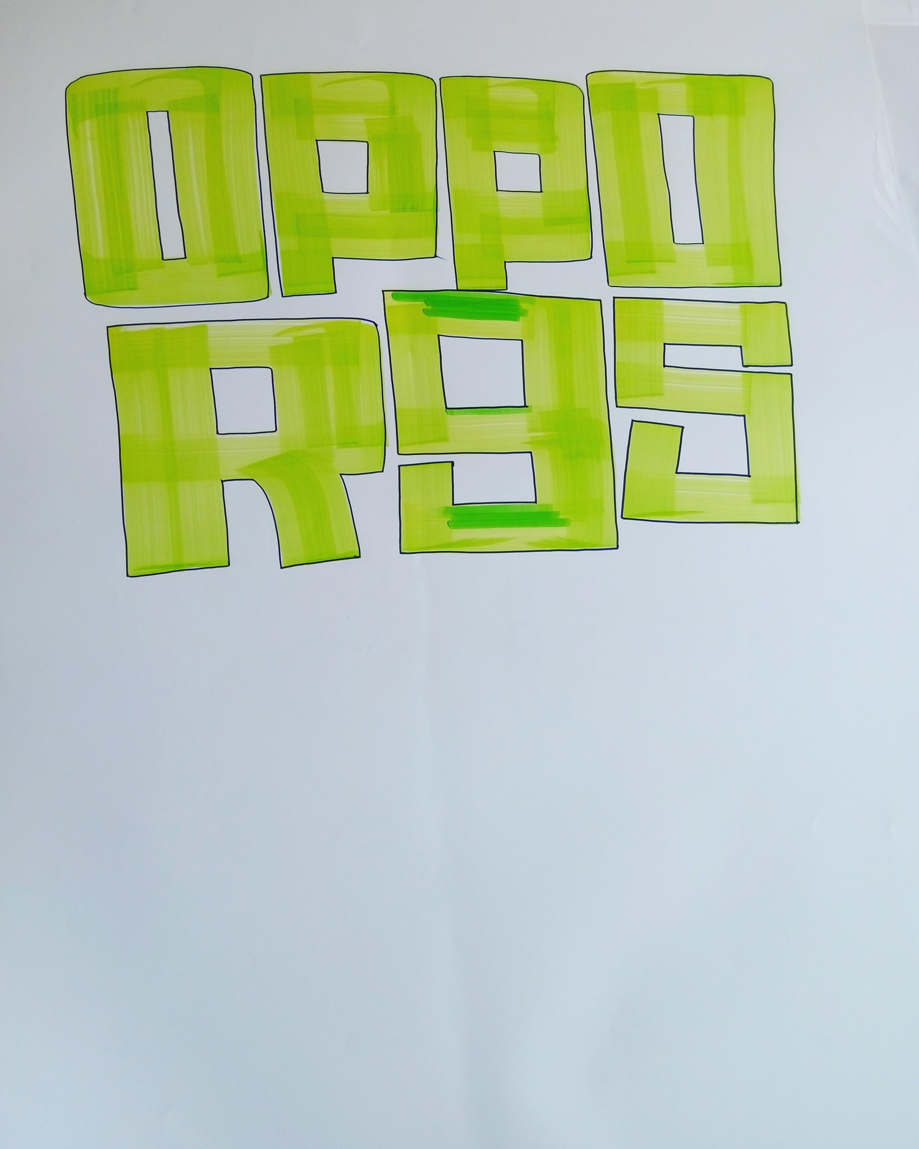 oppor9s 清新绿手绘pop海报