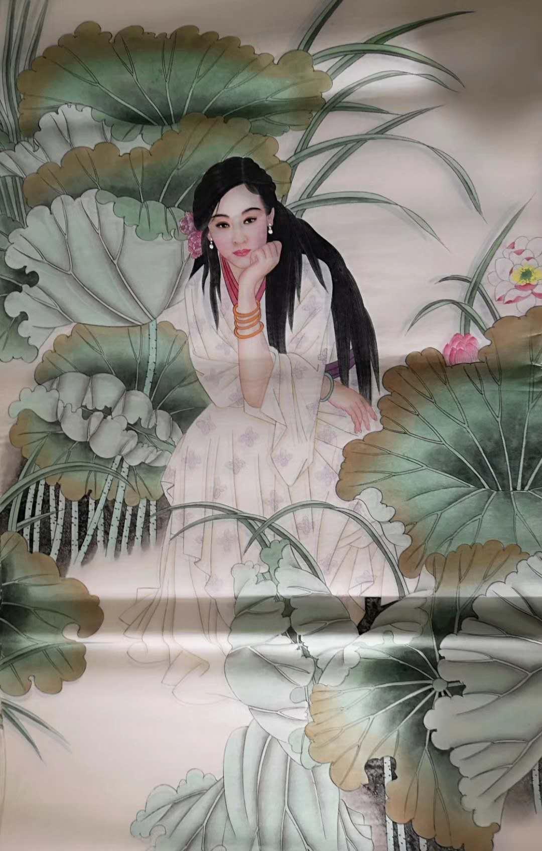 著名工笔重彩人物画大师美术界中的大师级领军人物凌雪