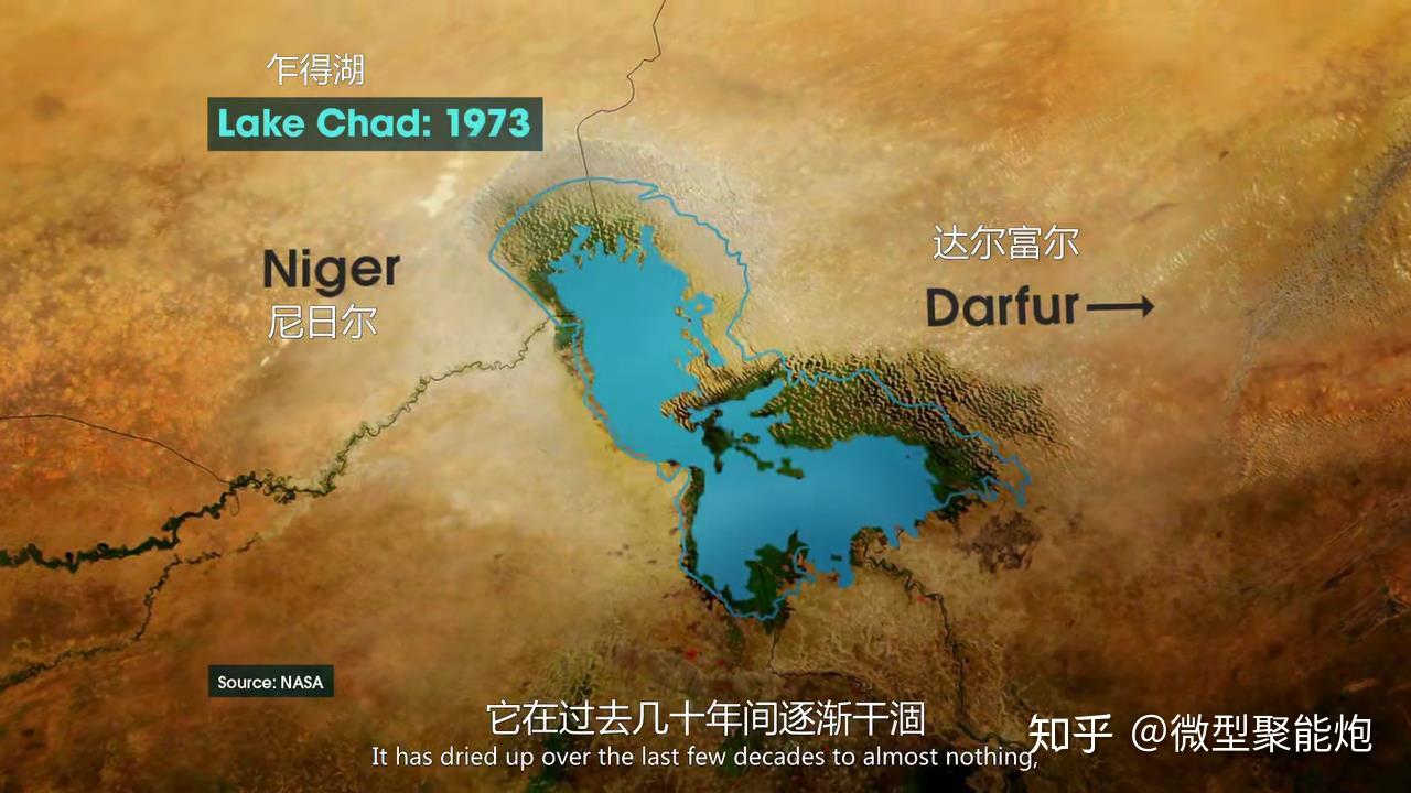 乍得湖曾经是世界上排名前几的淡水湖,但是在人类活动的影响下现在