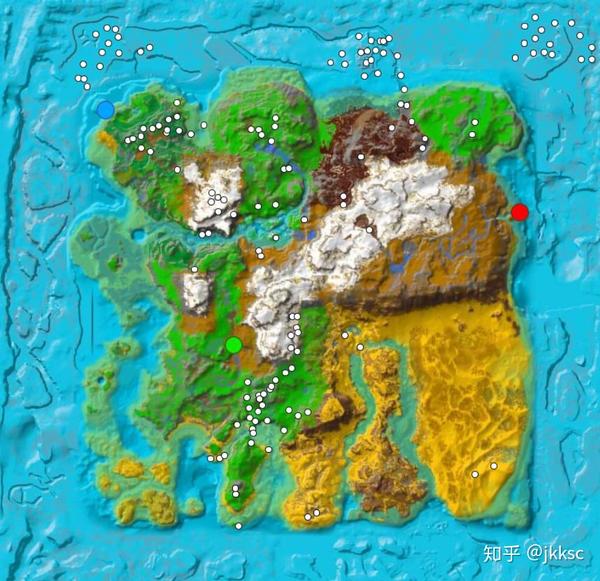 Pc版方舟 生存进化 Ark 中的地图 瓦尔盖罗 孤岛 中心岛 焦土 仙境 畸变 灭绝各有什么特色