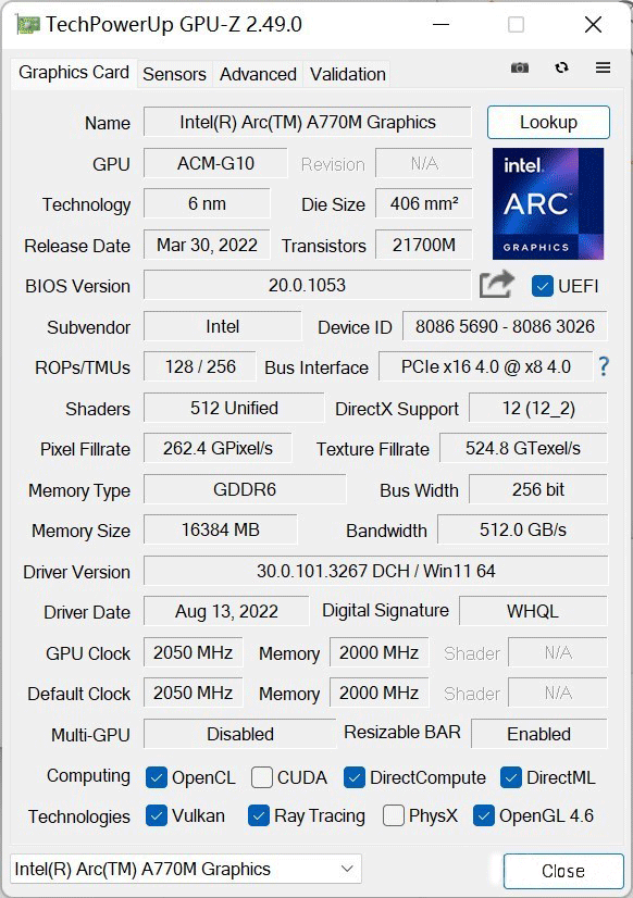 深度揭秘首个搭载intel满血独显arc a770m 16g的产品——intel nuc