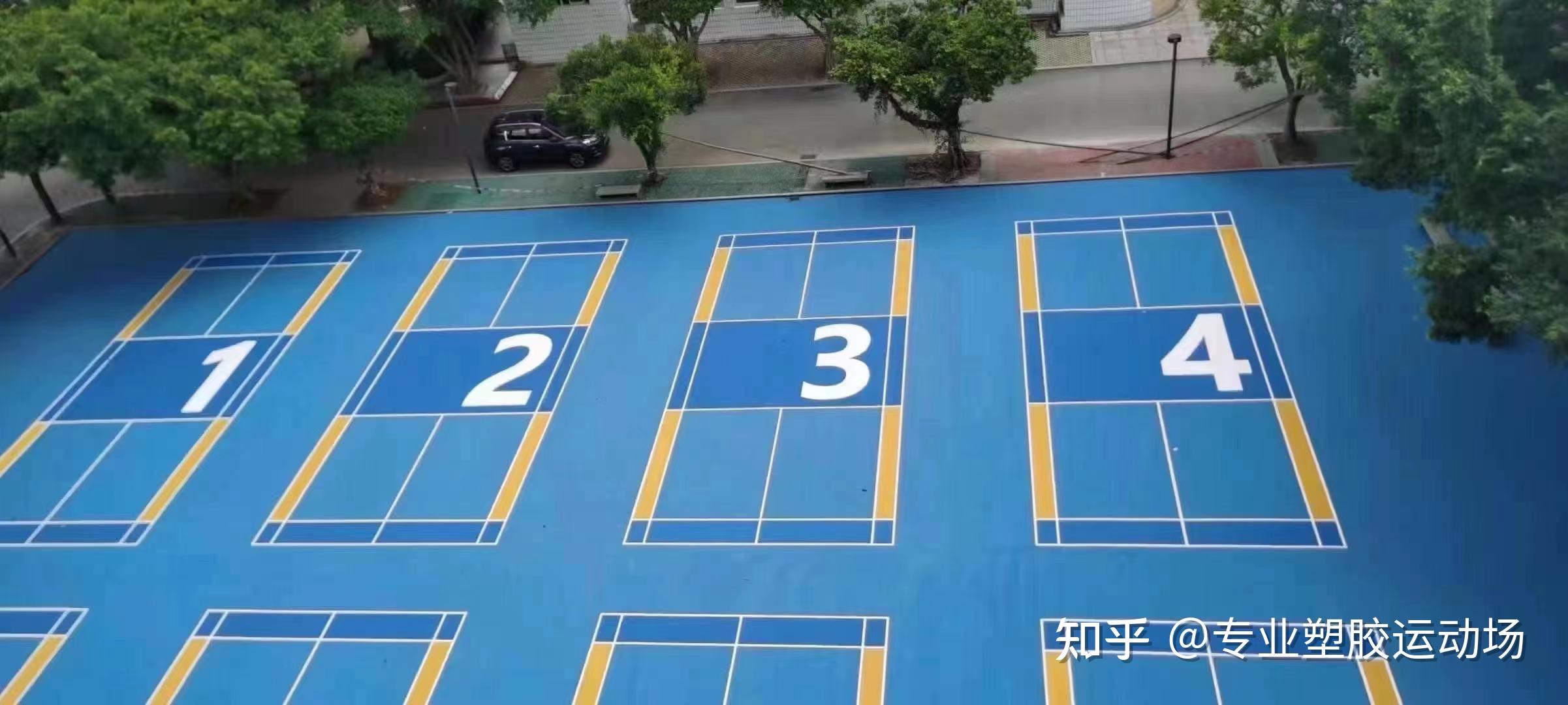 艺术篮球场羽毛球场施工建设