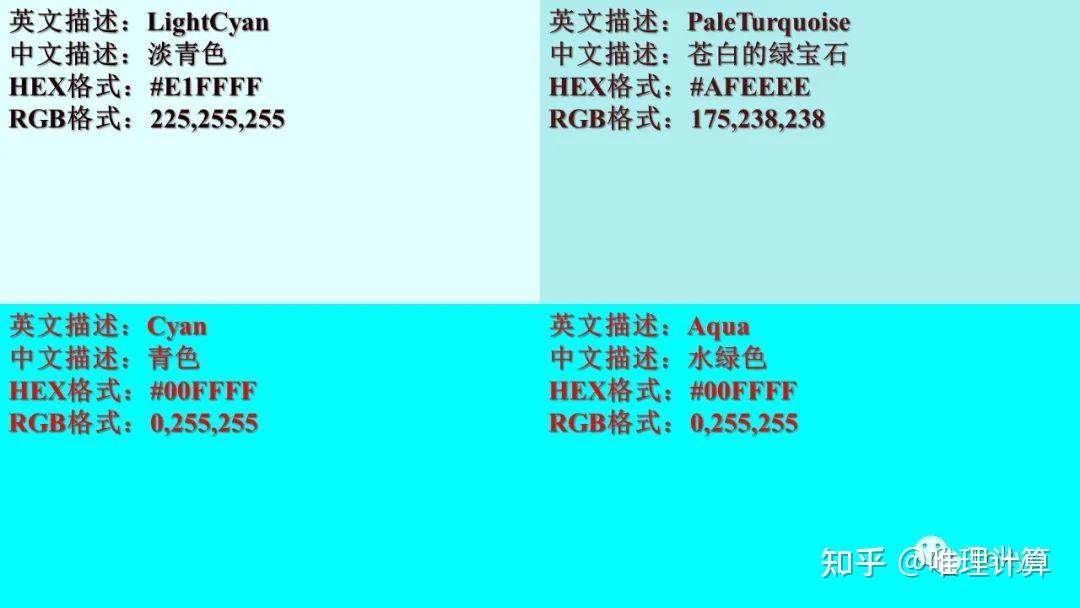 珍藏！RGB颜色码对照表，调出你最爱的那个颜色！ - 知乎