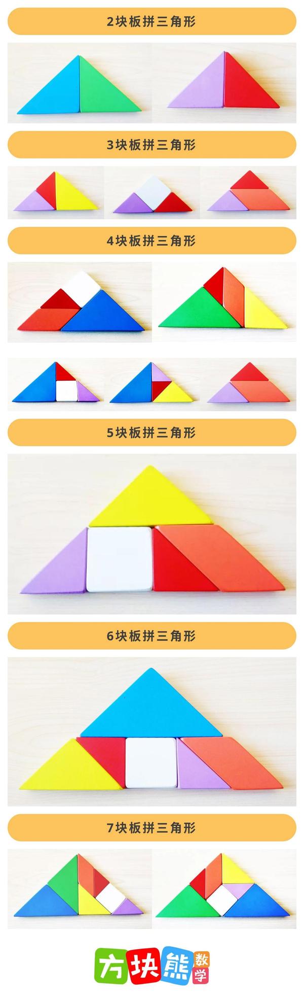 三角形拼出来的图形图片