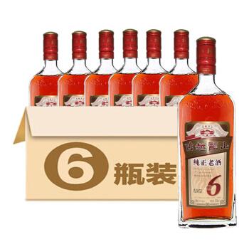 00 古越龙山 纯正老酒 绍兴黄酒 六年 整箱装 10度 500ml*6瓶