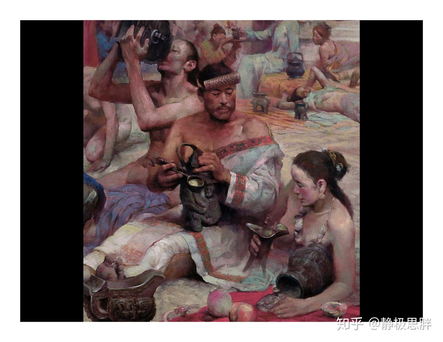 肉質画【牛】油彩画 油彩涂抹的相片» 格哈德·里希特