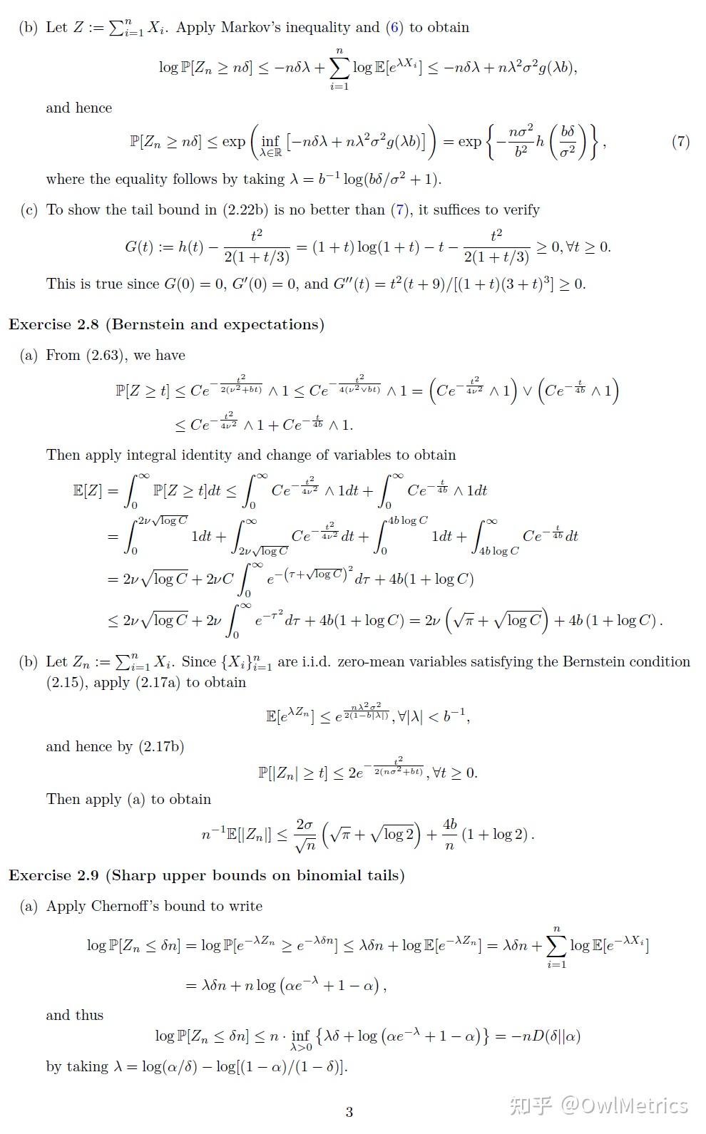 Wainwright高维统计学Chapter 2 [Solutions] 知乎