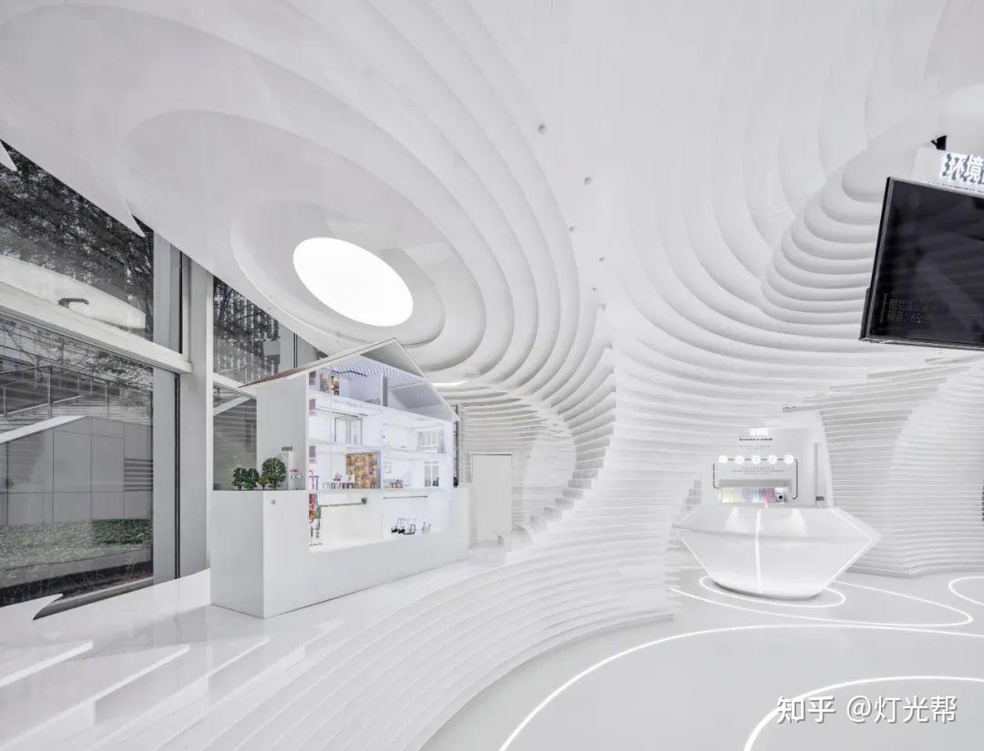 济南金茂绿建科技展厅极简的科技之光