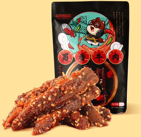 top2:三只松鼠 麻辣味蜀香牛肉 100g