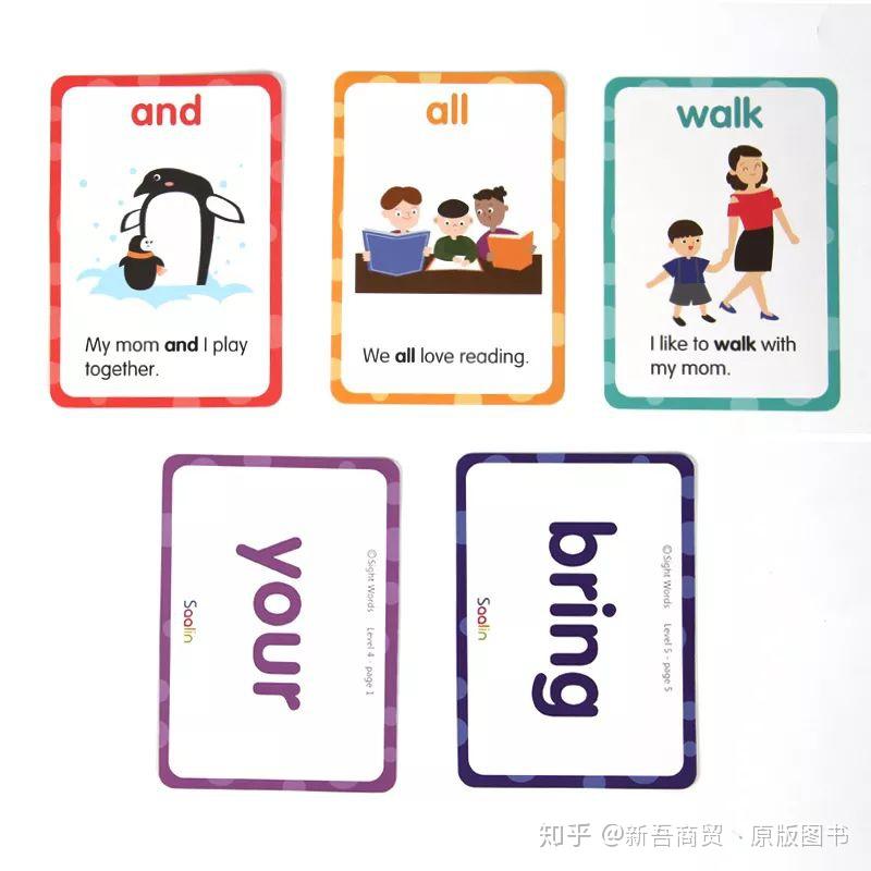 【教辅新选】 莎林220个高频词卡,大大提升小朋友的阅读基础积累 - 知乎