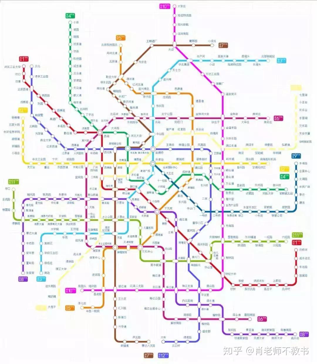 天津地铁全线图图片