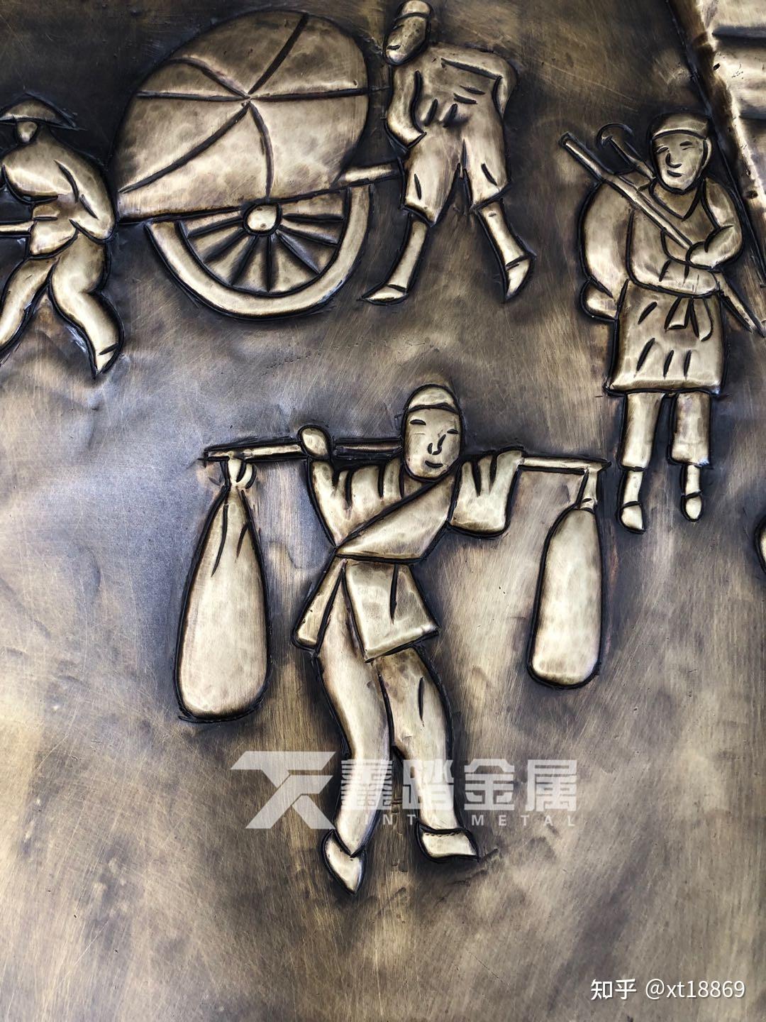 传承中创新让历史焕发新机锻铜浮雕清明上河图壁画