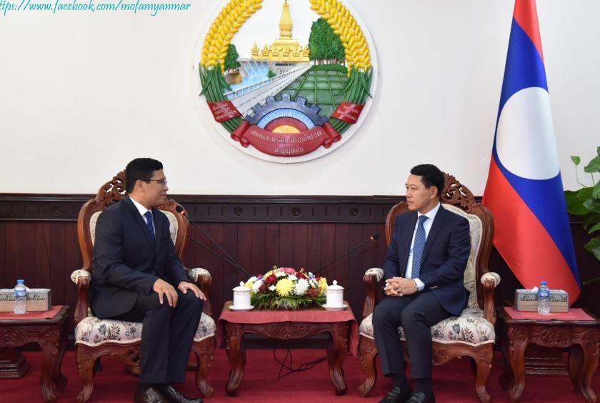 缅甸大使紧急会见老挝副总理就联合打击缅北武装进行商讨