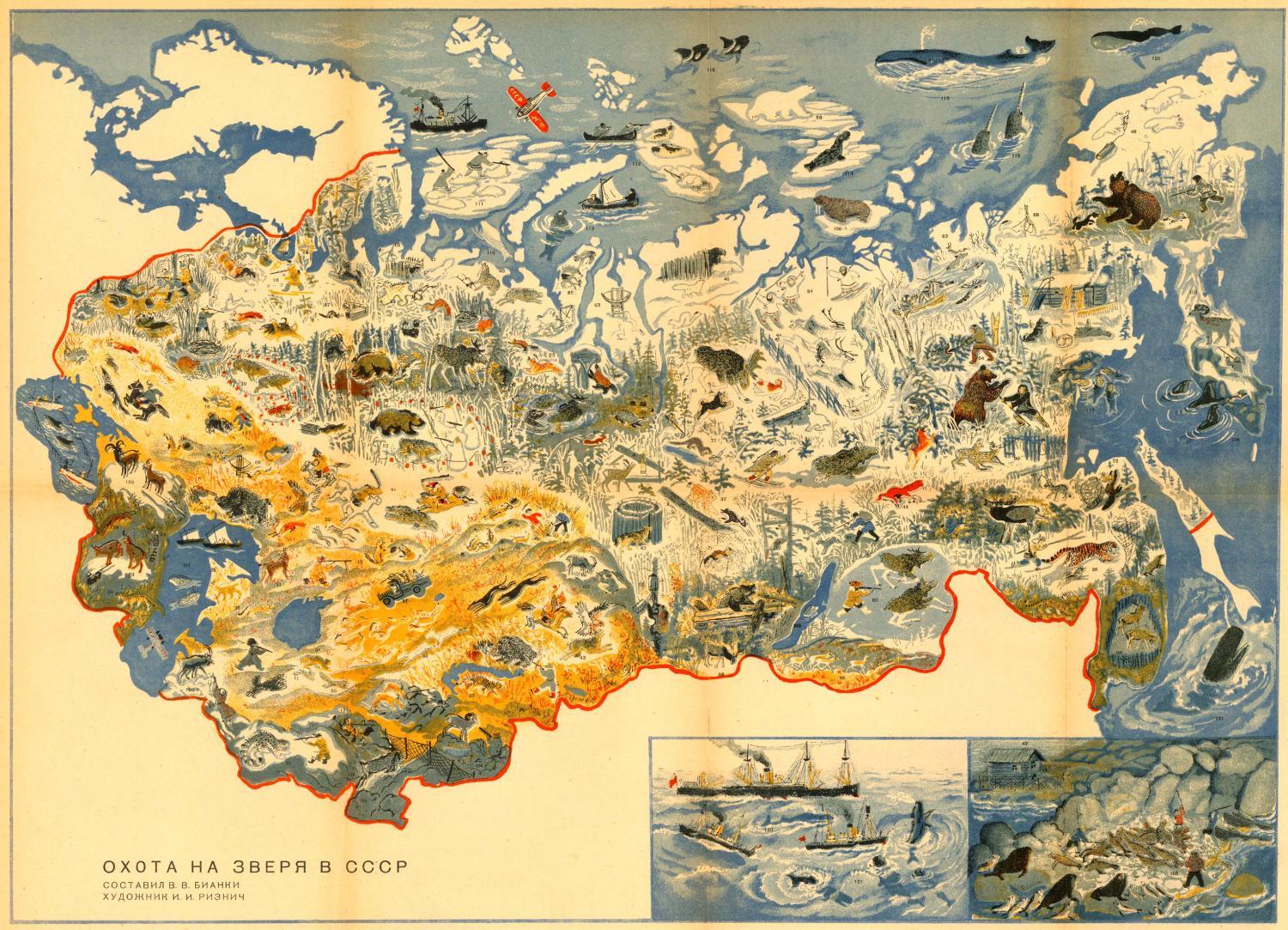 在苏联狩猎动物这张地图背后是大清洗运动无辜者的献血
