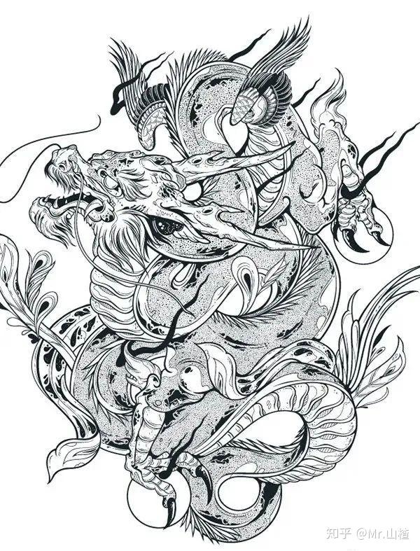 杭师大浙师大黑白装饰画考研必备临摹范本part1