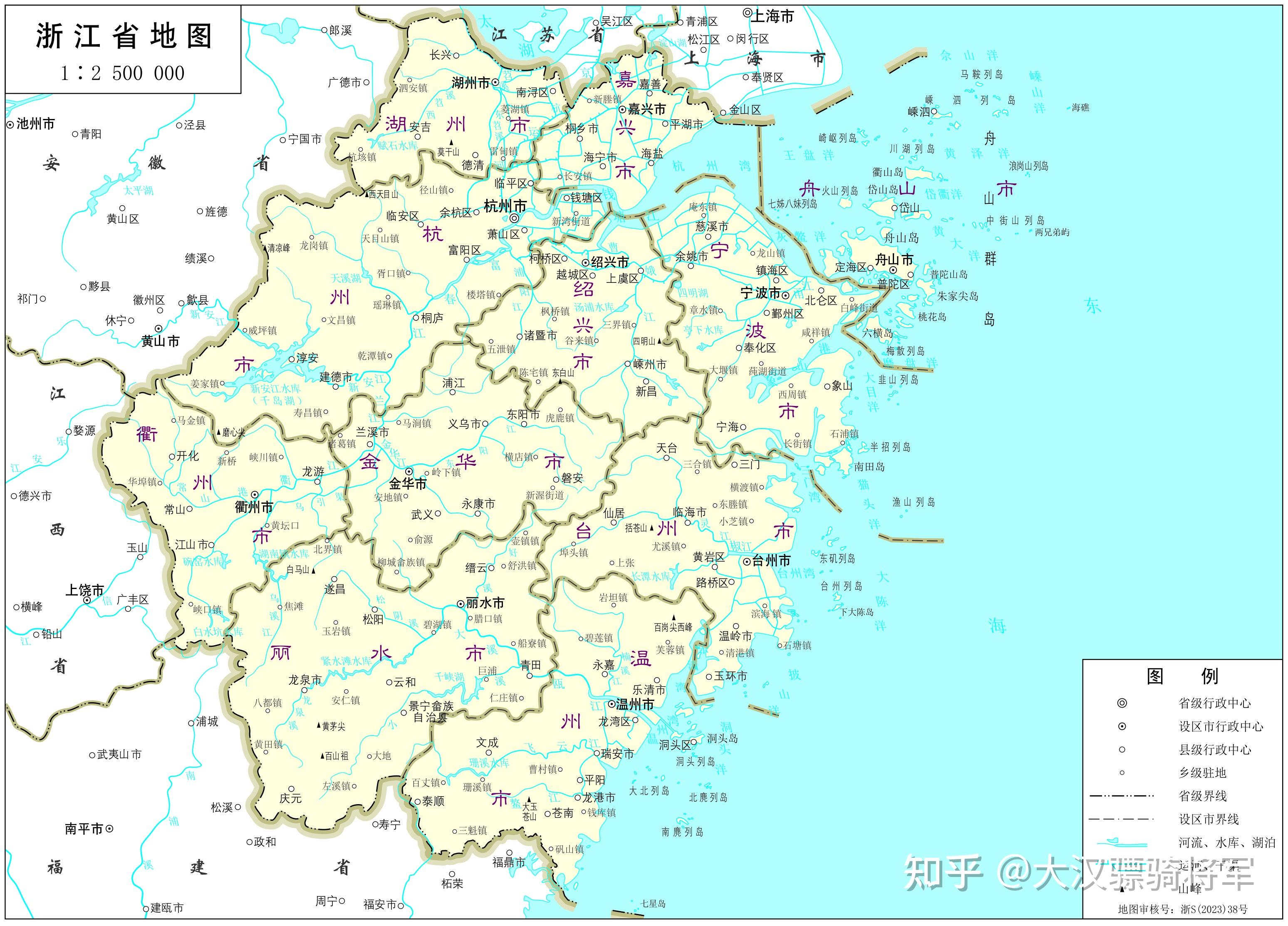 中国和34个省市区2023年高清行政地图 - 知乎