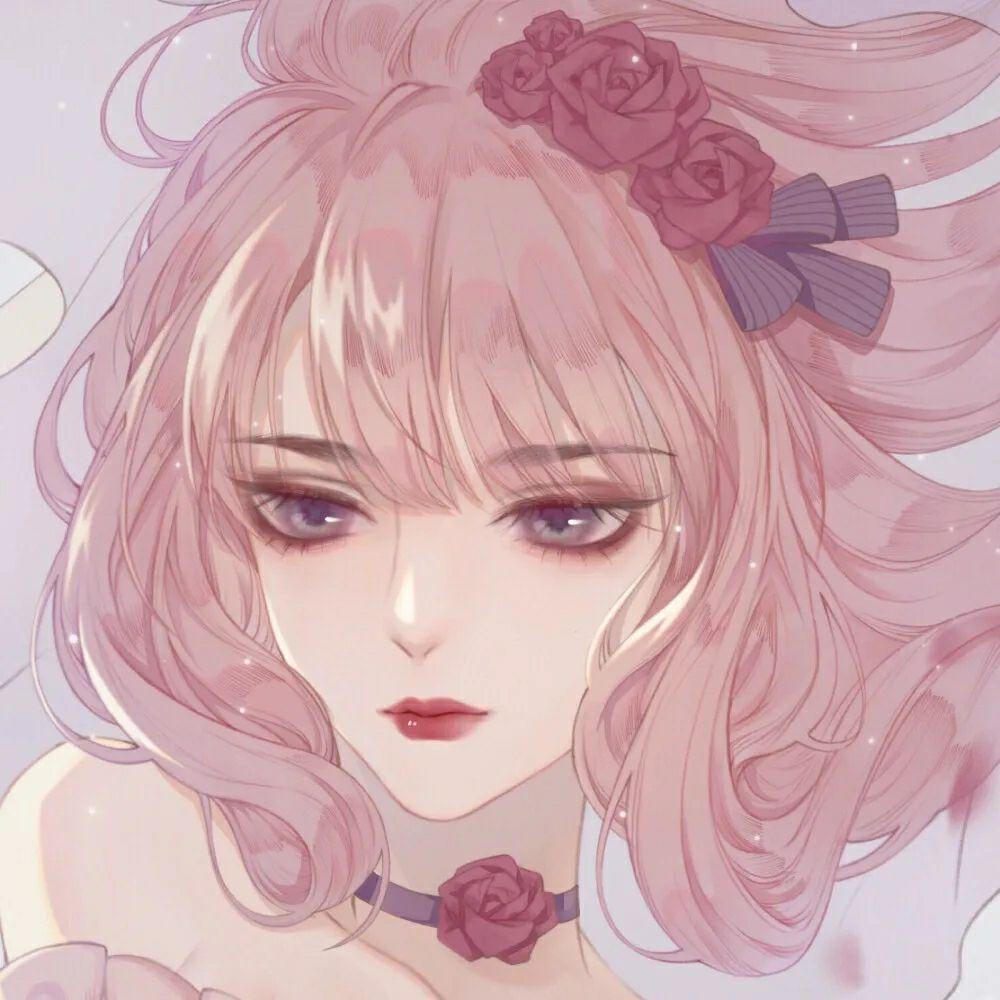 动漫女生头像陪你看日落的人比日落本身更温柔